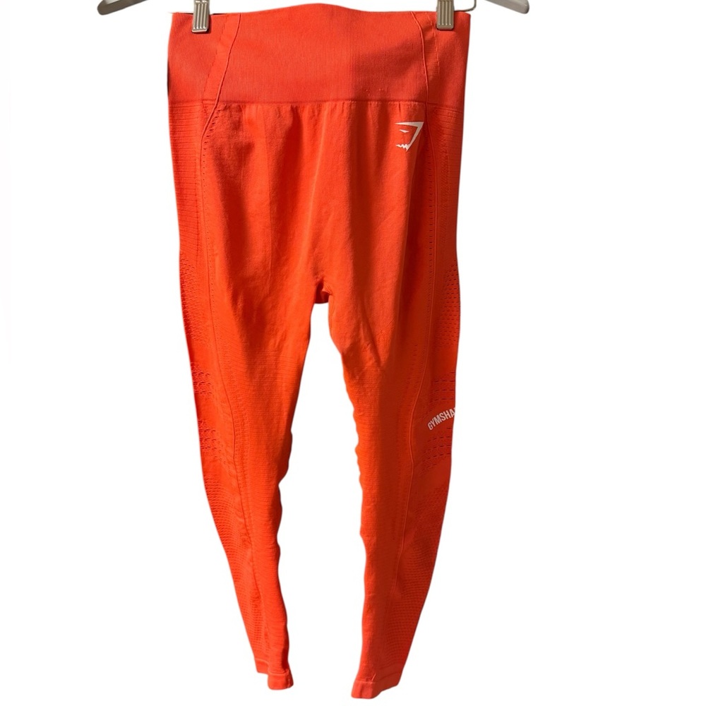 Gymshark Orange Leggings Athletic Performance